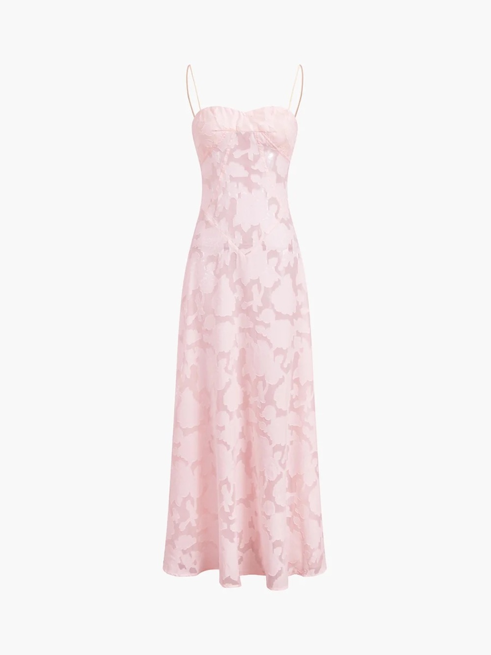 Commense Rosalia Maxi Burnout Print Floral Dress